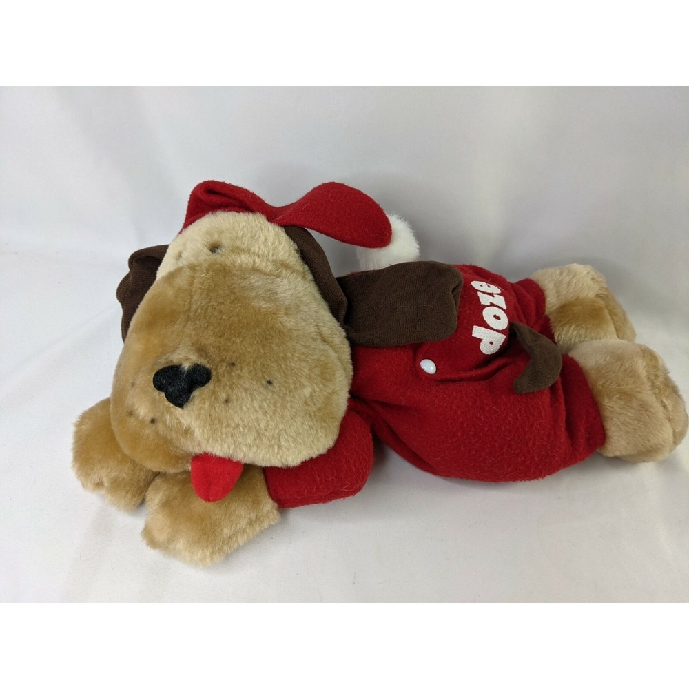 Sweet Stuff Doze Dog Plush 16 Inch Clothes Storage Zipper Fleece Stuffed Animal